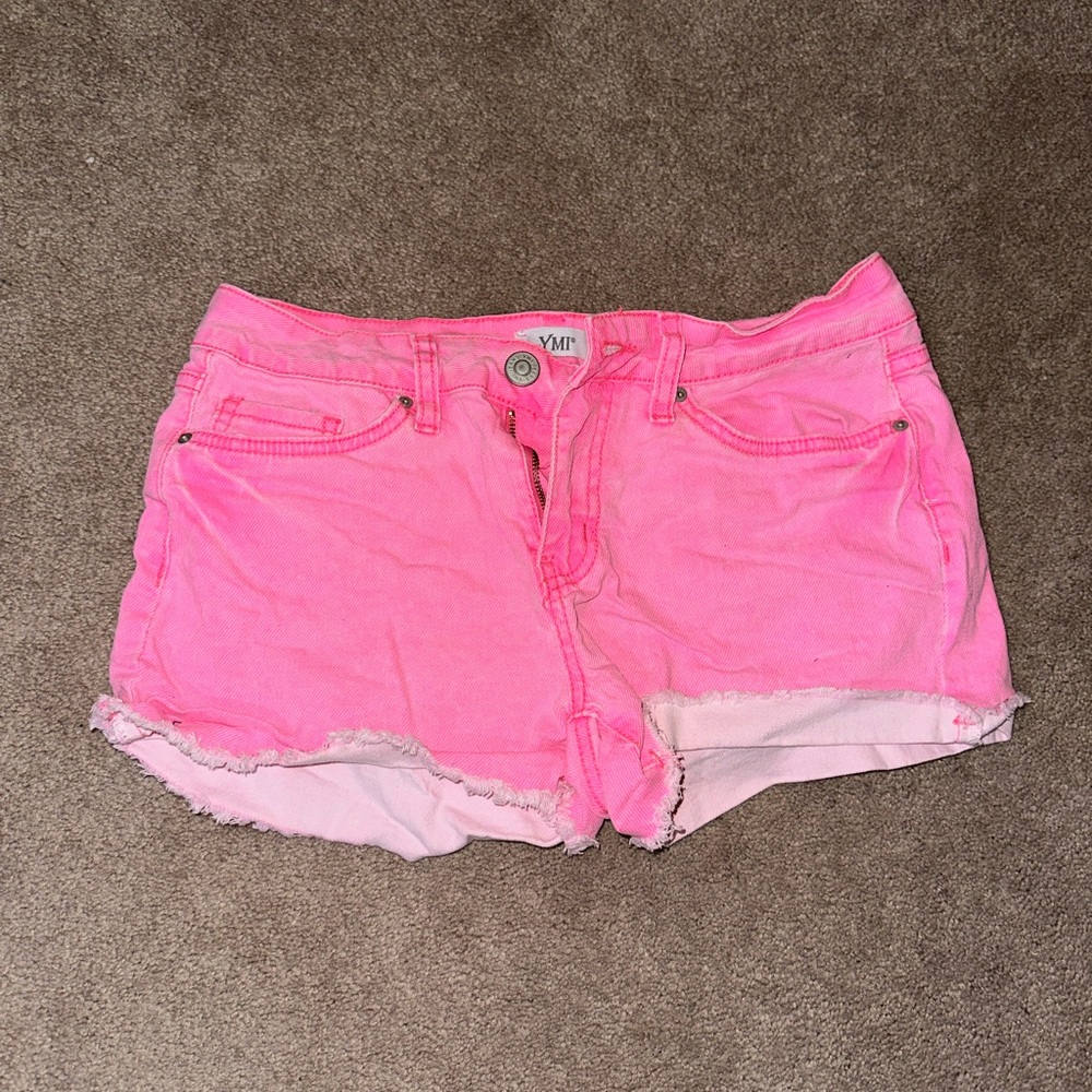 YMI size S pink jean shorts